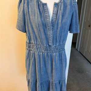Anthropologie Blue Denim look Dress